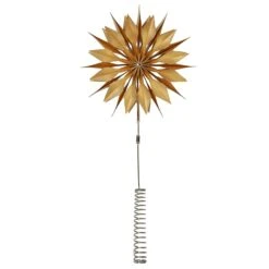 LED Baumspitze Papierstern Melli Tannenbaumspitze Beleuchtet H: 43cm Gold -VIDAXL Store cb427096 4fd3 411e bf18 774db63e7da1