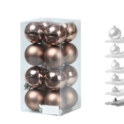 Christbaumkugel Weihnachtskugel Bruchfest D: 4cm Glänzend Matt Braun 16St. -VIDAXL Store cc1c7ef3 e835 4fbc 9848 fae4f7488e12