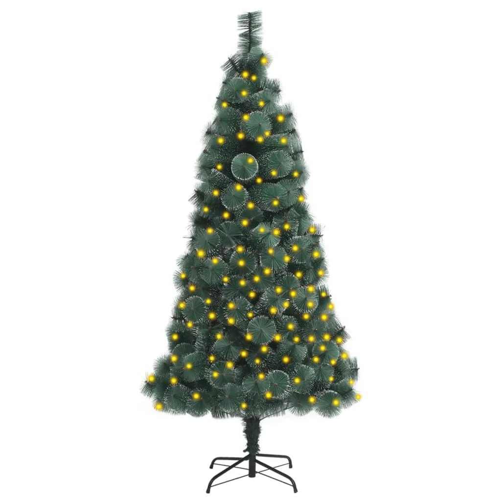 VIDAXL Künstlicher Weihnachtsbaum Mit LEDs & Ständer Grün 180 Cm PET 1 VIDAXL Künstlicher Weihnachtsbaum Mit LEDs & Ständer Grün 180 Cm PET