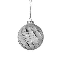 12er Weihnachtskugel-Set Ø6cm Glas Weiß/Silber 4 Sorten Im Display -VIDAXL Store ce202868 3c9c 4c26 9f8c d136c39be66c