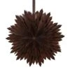 Papierstern Eisblume Weihnachtsstern Faltstern 50cm Dekostern Leuchtstern Braun