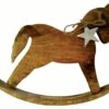 Tarrington House Schaukelpferd, Holz, 31 X 4 X 27 Cm, Mit Stern Am Hals