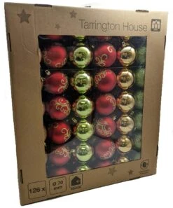 Tarrington House Kugel, Kunststoff, Ø 20 Cm, Glanz Mit Schneeflocken-Deko, Grün -VIDAXL Store d5cc7056 8bdd 4c8a 9a66 b2af8637b968 4