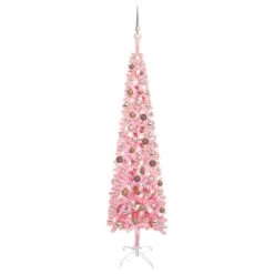 VIDAXL Schlanker Weihnachtsbaum Mit LEDs & Kugeln Rosa 150 Cm 10 VIDAXL Schlanker Weihnachtsbaum Mit LEDs & Kugeln Rosa 150 Cm -VIDAXL Store d5f6d0d0 bd95 4b2d 927b 6cabe39a5cd8