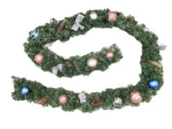 Tarrington House Girlande Frosted Wonderland, PVC, 2.7 M Lang, Dekoriert Mit Kugeln, Zapfen Und Schleifen -VIDAXL Store d6bb032e 7f6c 4750 bf8d 03494c9267f0 3