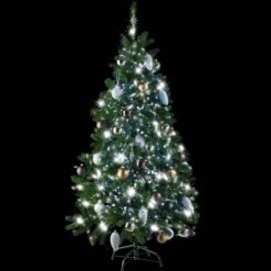 Tectake Künstlicher Weihnachtsbaum Naturgetreu Mit Metallständer - 140 Cm, 470 Spitzen Und Spritzguss-Nadeln Grün - 402819 -VIDAXL Store d9c03238 a11a 4101 81d3 035dec5c9a76
