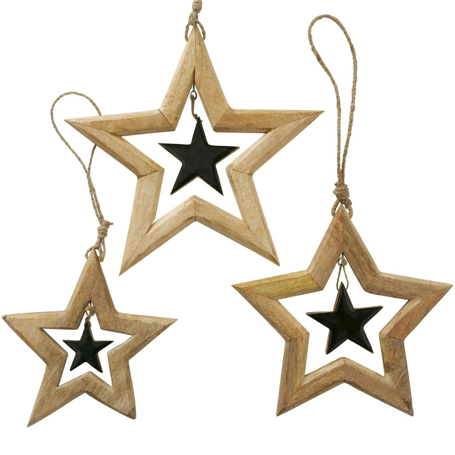 B./2 2tlg Set Deko-Anhänger Daike Aus Holz - 2026420 2 B./2 2tlg Set Deko-Anhänger Daike Aus Holz - 2026420 – Bild 2