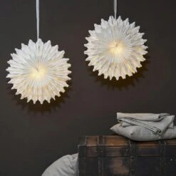 Papierstern Weihnachtsstern Faltstern D: 50cm Dekostern Fensterschmuck Weiß -VIDAXL Store ddfcfd93 194e 46fd 9308 a2573f13ce2c