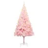 VIDAXL Künstlicher Weihnachtsbaum Mit LED Ständer Rosa 180 Cm PVC