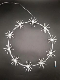 Tarrington House LED Strahlenstern, Rund, Metall/PVC, 48 X 48 X 4 Cm, 100 LED, 3 W -VIDAXL Store e0082534 38ef 48ee 84f8 8ea41c5c992c