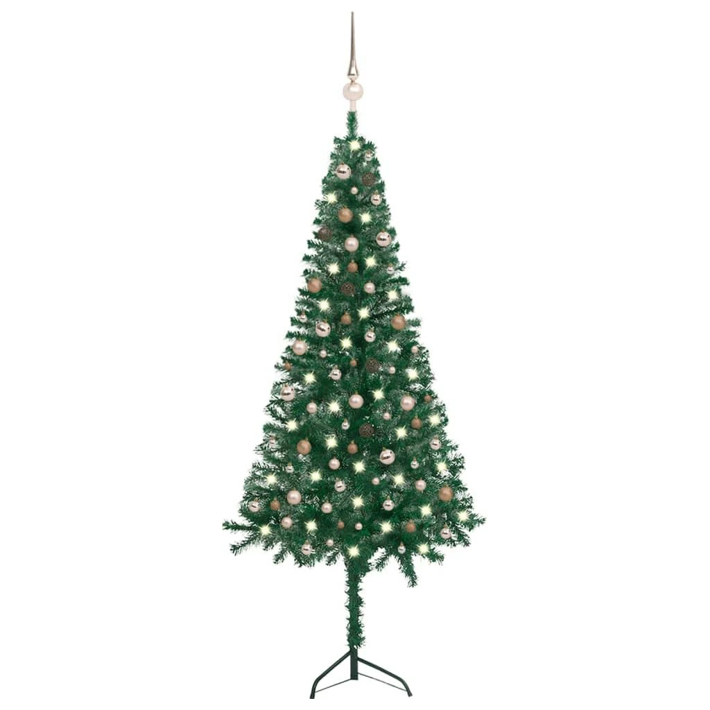 VIDAXL Künstlicher Weihnachtsbaum Mit LEDs & Kugeln Grün 180 Cm PVC 7 VIDAXL Künstlicher Weihnachtsbaum Mit LEDs & Kugeln Grün 180 Cm PVC – Bild 7
