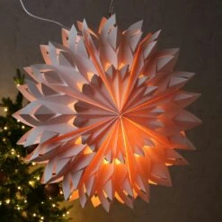Papierstern Eisblume Weihnachtsstern Faltstern 70cm Leuchtstern Inkl. Kabel Weiß -VIDAXL Store e2e80e3a 6091 4357 a08b 64b21bff2d67