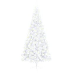 VIDAXL Künstlicher Halb-Weihnachtsbaum Mit LED Ständer Weiß 240 Cm PVC -VIDAXL Store e431f18d e7e7 4c5d acc7 930c52d38746 1