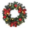 Beleuchteter Weihnachts Türkranz Weihnachten Lichterkranz Kranz Weihnachtsdeko