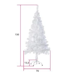 Tectake Künstlicher Weihnachtsbaum Naturgetreu Mit Metallständer - 150 Cm, 310 Spitzen Weiss - 402818 -VIDAXL Store e7f4dcdc fea8 43a2 a1c3 acc6b6eee79a