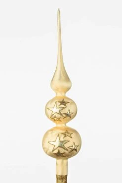 Weihnachtsbaumspitze Groß 35cm In Ice Champagner Gold Regen -VIDAXL Store e8915703 eca6 426a 8b39 be35addc6e90