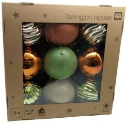 Tarrington House Kugeln Magic Moments, Kunststoff, Ø 15 Cm, Glänzend, Matt Und Glitzernd, 9 Tlg. -VIDAXL Store ea559ba8 1425 4948 aafe d7bdd9b3fbe8 1