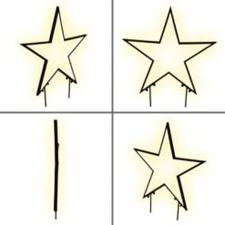 Raburg Outdoor Weihnachtsstern, 240 LEDs In WARMWEISS, Ca. 54 Cm Hoch, Mit Stabilen Bodenspießen, 5 M Stromkabel -VIDAXL Store efb3b2fe 09e6 4965 9794 cbdc3b436676 1