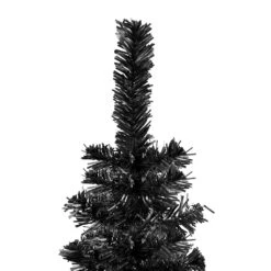VIDAXL Schlanker Weihnachtsbaum Mit LEDs & Kugeln Schwarz 180 Cm -VIDAXL Store f216021f 2a5f 4deb 902d 4884b675f53d