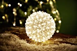 Tarrington House LED-Sakura Ball, PVC, Ø 14.5 Cm, 100 LED, 3.6 W, Warmweiß -VIDAXL Store f41eada6 8990 474a b09d 63658779290c