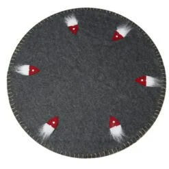 LED Weihnachtsbaumdecke Baumteppich Filz 12 Warmweiße LED D: 100cm Grün -VIDAXL Store f4cce4b3 a327 44af b9c9 f223a326e29a 3