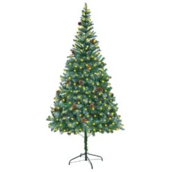 VIDAXL Künstlicher Weihnachtsbaum Mit LEDs & Zapfen & Schnee 210 Cm -VIDAXL Store f5008c08 b079 43e2 a9fd 282e367ff665 2