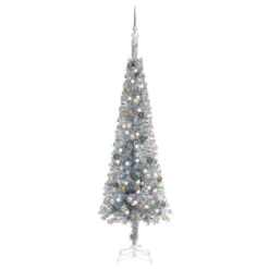 VIDAXL Weihnachtsbaum Schlank Mit LEDs Schwarz 180 Cm -VIDAXL Store faaa5399 2342 4f2e 9c43 5d98fd54ffa8