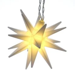 LED Lichterkette 3D Sterne Deko F.Außen Balkon 5 Mini Sterne Batterie Timer Weiß -VIDAXL Store fe54ee19 8e16 4a2e be4c 31fd5086b17d